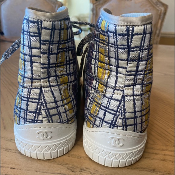 ❤️ Authentic Chanel Sneaker Metallic Tweed - Picture 5 of 10